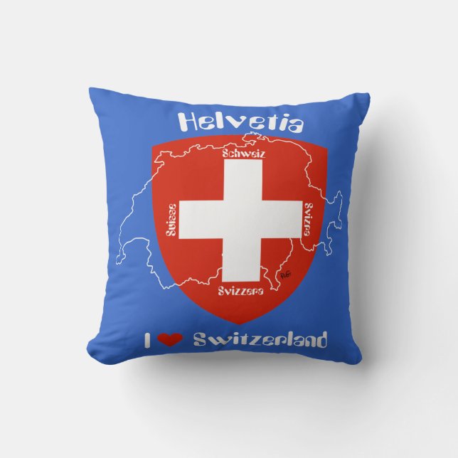 Coussin I love Switzerland (Recto)