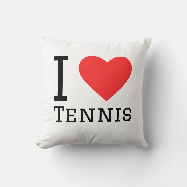 Coussin I love tennis (Recto)