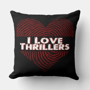 Coussin I Love Thrillers Black