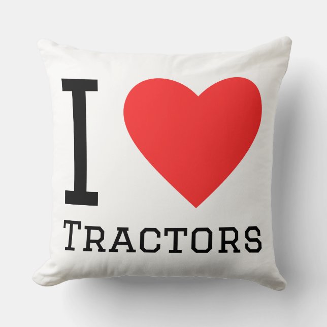 Coussin I love tractors (Recto)
