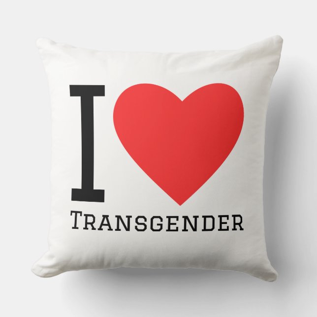 Coussin I love transgender (Recto)