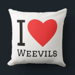 Coussin I love weevils<br><div class="desc">I love weevils,  for animal kingdom</div>
