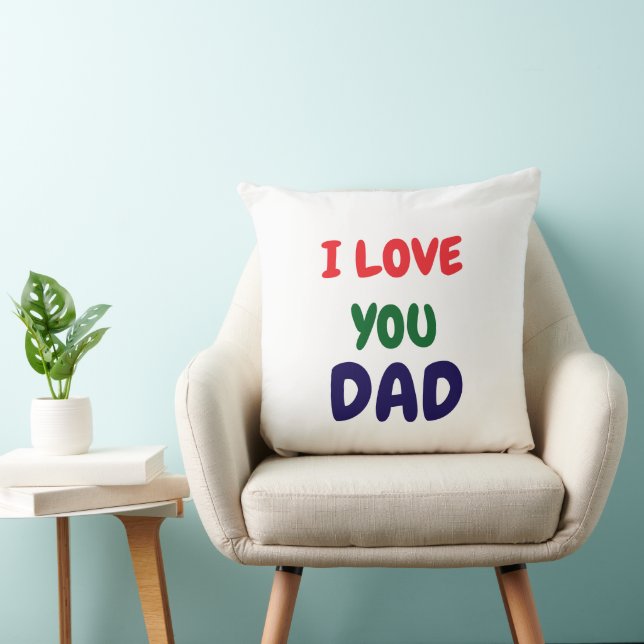 Coussin I Love You Dad Modern  (Chaise)