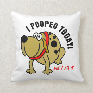 Coussin I Pooped aujourd'hui