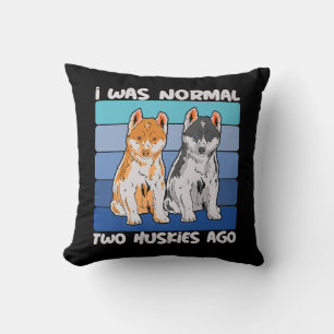 Coussin I Quoi Normal Deux Huskies Shiba Dog