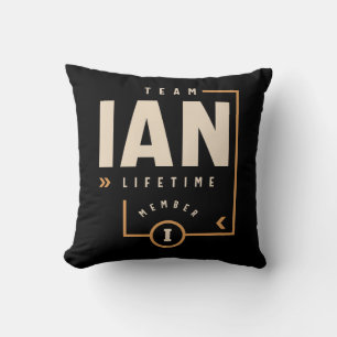 Coussin Ian Nom personnalisé - Drôle Ian