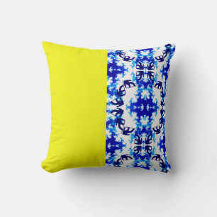 Coussin Ice Blue Snowboard Sky Yellow Snowboard Sport