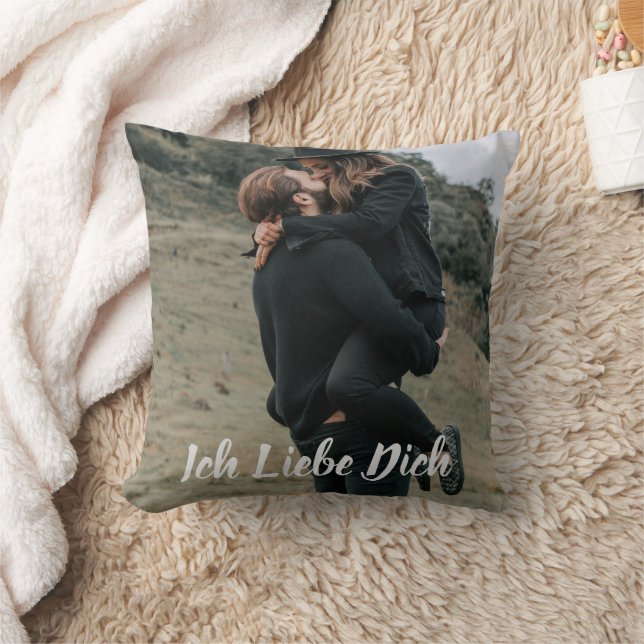 Coussin Ich Liebe Dich Fotokissen Selbst Gestalten - (Couverture)
