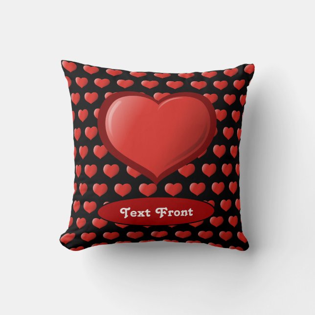 Coussin Icône Coeur 3D (Recto)