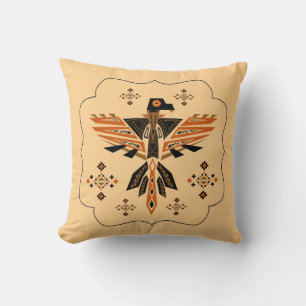 Coussin Icône d'aigle encadré