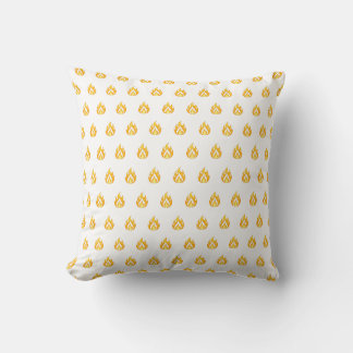 Coussin Icône de flamme de feu minimaliste Graphique esthé