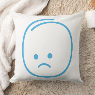 Coussin Icône de tristesse minimaliste