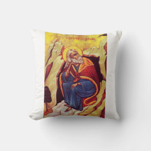 Coussin Icône orthodoxe grecque du prophète Élie