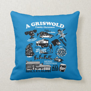 Coussin Icônes et citations de vacances de Noël