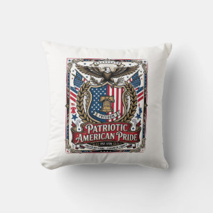 Coussin Icônes et symboles de liberté du bouclier de liber