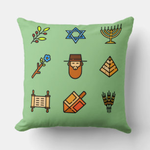 Coussin Icônes Hanoukka   Hanoukka Festival