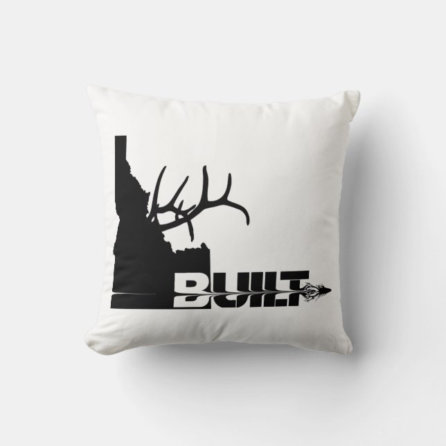 Coussin Idaho a construit Chasseur de wapitis (Recto)