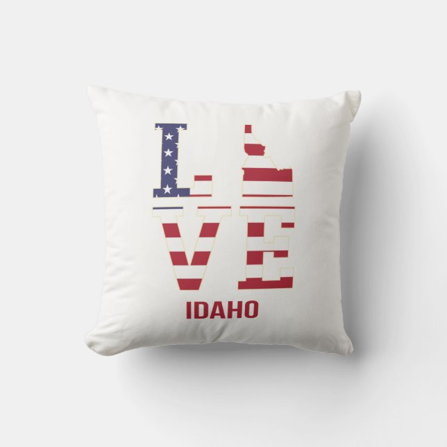 Coussin Idaho USA State Love (Recto)
