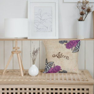 Coussin Idée cadeau de Mariage rustique