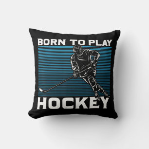 Coussin Idée Cadeau Du Goalie De Hockey Sur Glace Né Pour 