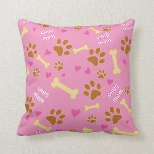 Coussin Idée de cadeau de maman de race de chien de
