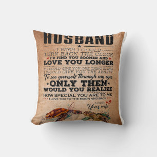 Coussin Idée de citation d'amour pour cadeau de mari, Anni
