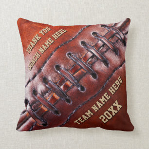 Coussin Idées de cadeau d'entraîneur de football américain