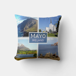 Coussin IE Mayo - Croaghaun Cliff - Basilique de Knock -