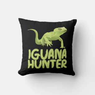 Coussin Iguana Hunter - Amusant Iguana Reptile animal
