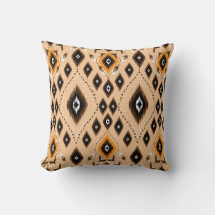 Coussin Ikat Ethnic Geometry Folklore Motif