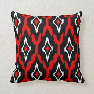 Coussin Ikat Tribal Motif 1a