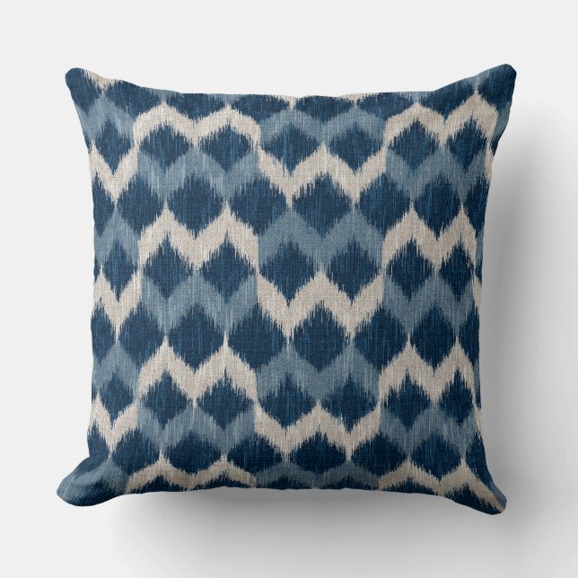 Coussin Ikat Wave (Recto)
