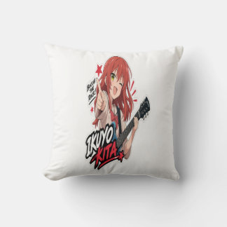 Coussin : Ikuyo Kita Anime Guitar Autocollant | Musique Ro