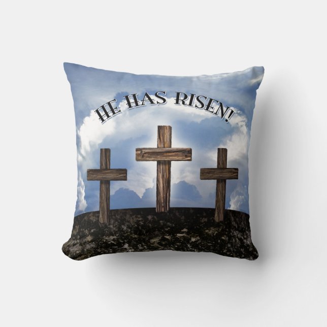 Coussin Il A Risqué 3 Croix Robustes (Recto)