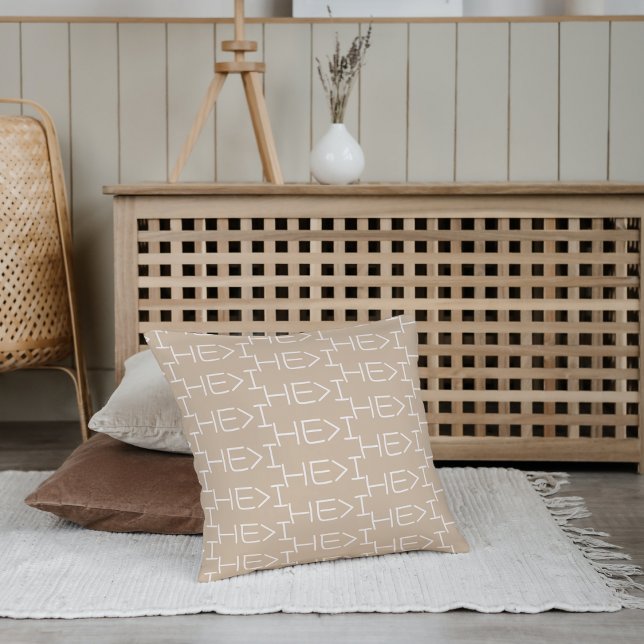 Coussin Il Est Plus Grand Que Moi Motif Moderne Chrétien Q (Créateur téléchargé)