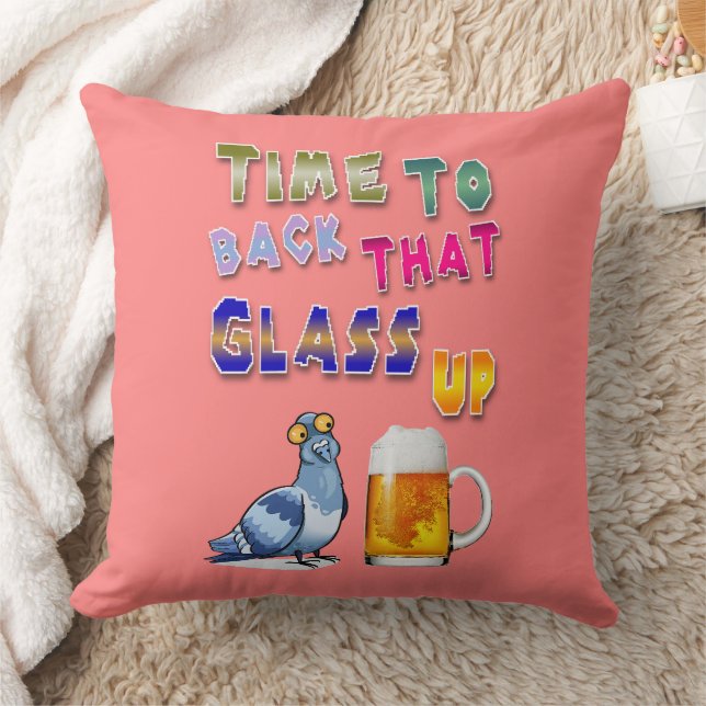 Coussin Il Est Temps De Soutenir Ce Verre (Couverture)