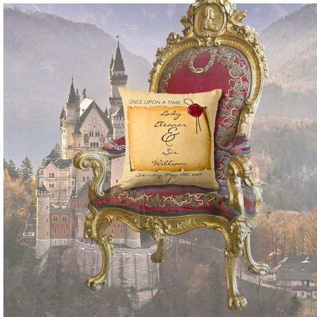 Coussin Il Était Une Fois Moyen Âge Sceau De Cire À Poudre (Créateur téléchargé)