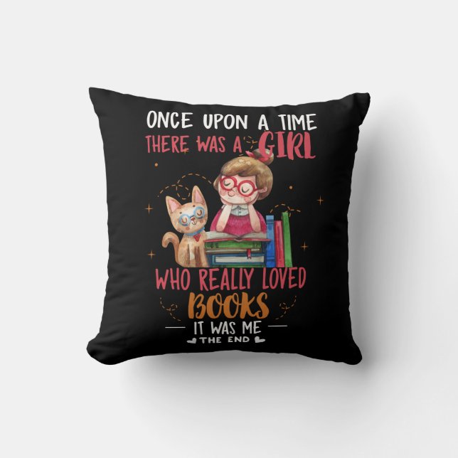 Coussin Il Était Une Fois Une Fille Qui Livrait Vraiment (Recto)