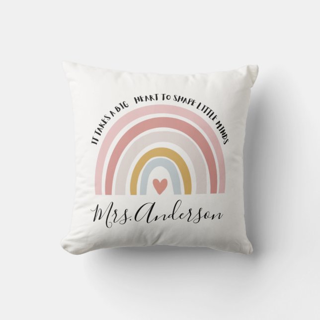 Coussin Il faut un grand cœur pour façonner les petits esp (Recto)