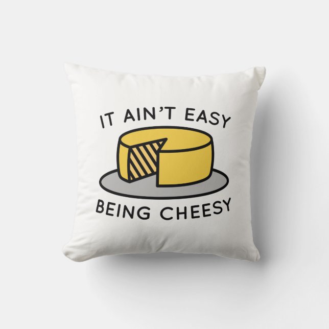Coussin Il n’est pas facile d’être rôti (Recto)