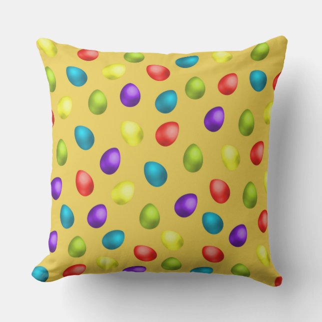 Coussin Il pleut des oeufs ! (Recto)
