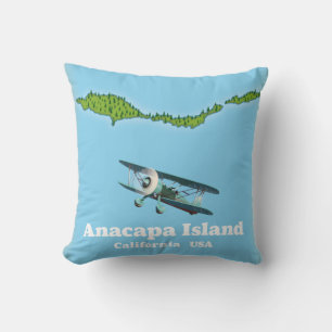 Coussin Île Anacapa Californie États-Unis carte Magnet