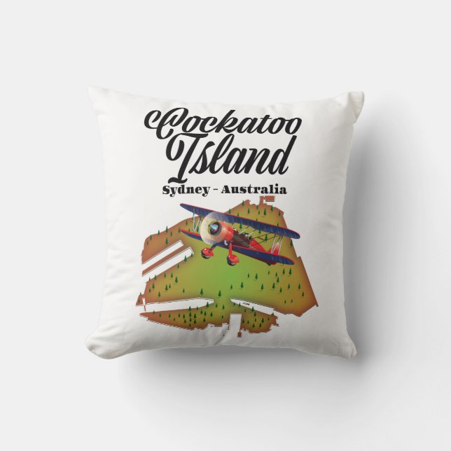 Coussin île de cockatoo Sydney Australie (Recto)