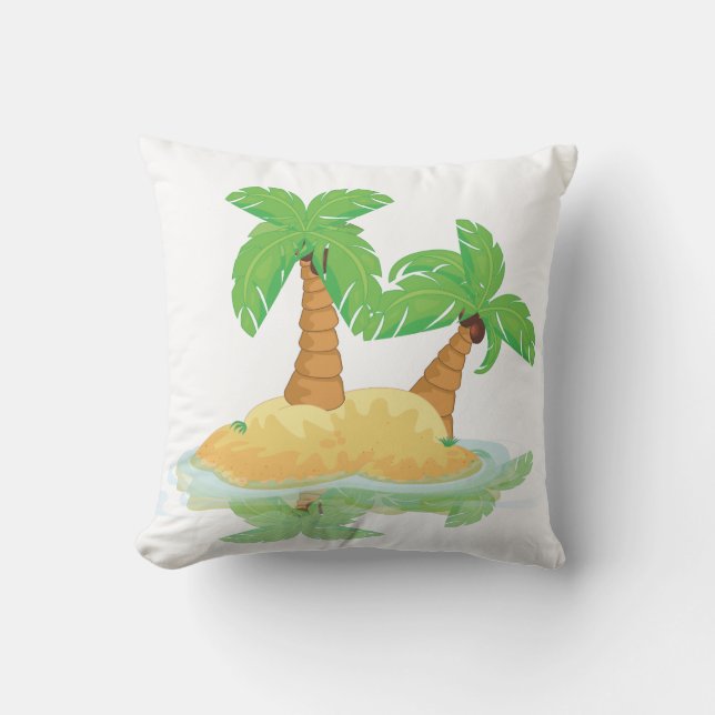 Coussin Île déserte (Recto)