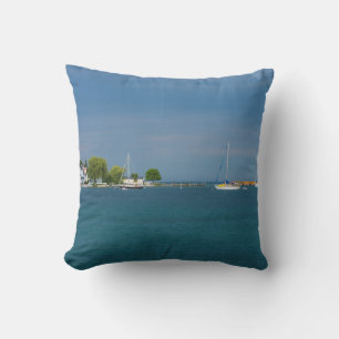Coussin Île Harbour Mackinac
