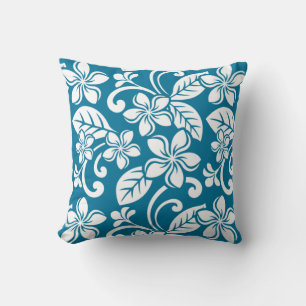 COUSSIN ÎLE PLUMERIA (BLEU CARAÏBES)