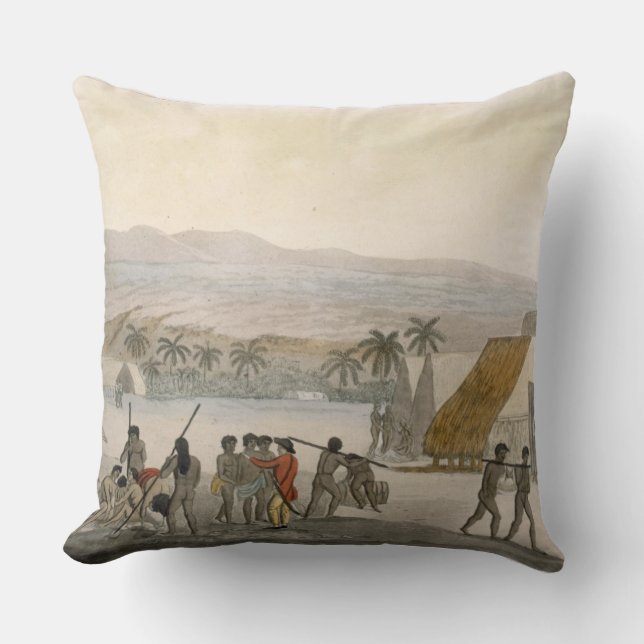 Coussin Îles de sandwich - un occidental négociant pour le (Recto)