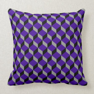 Coussin Illusion optique ultraviolette Modèle moderne
