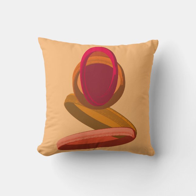 Coussin Illustration Abstraite de la Pluie du Cap-Vert pou (Recto)
