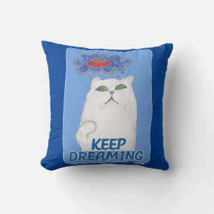 Coussin Illustration adorable Dreaming Sweet Cat